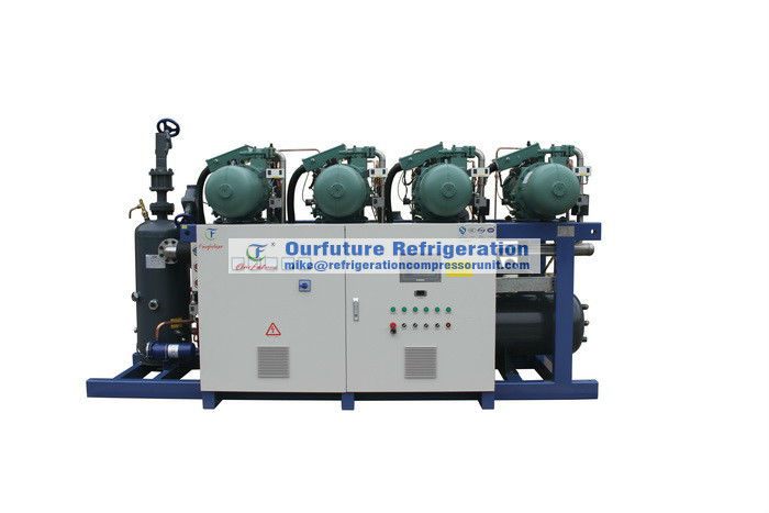 R407c कोल्ड स्टोरेज उपयोग रेफ्रिजरेशन कंप्रेसर यूनिट OBBL2-100M फलों के पूर्व शीतलन के लिए उपयोग के लिए
